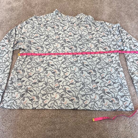 Lands‎ End Relaxed Fit Women's Turtleneck Longsleeve Light Blue Size L 14-16 - Picture 6 of 8